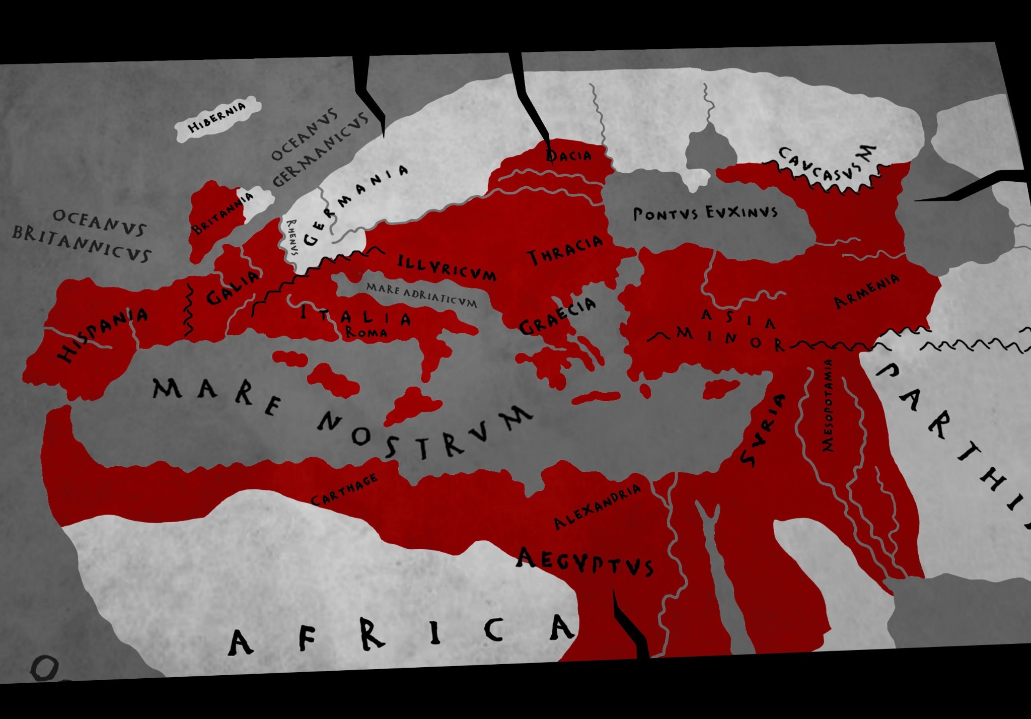 Ed Lost Legions ancient world map